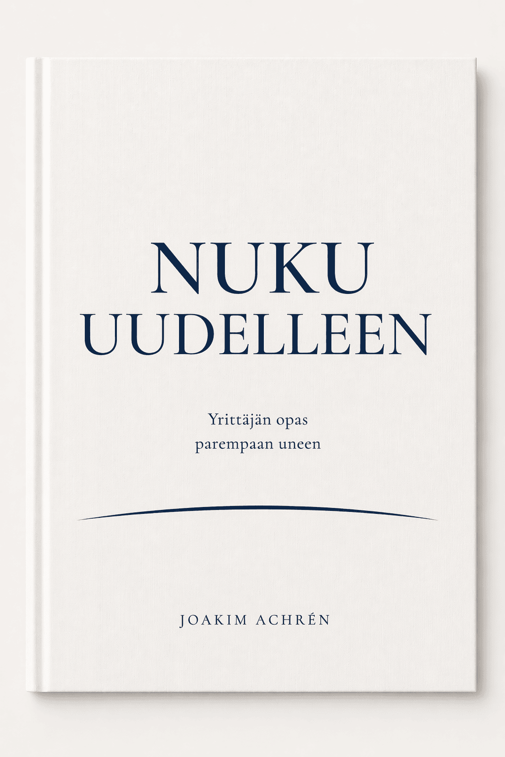Nuku uudelleen -kirjan kansi